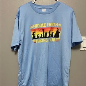Blue Middle Earth Hiking Club T-Shirt